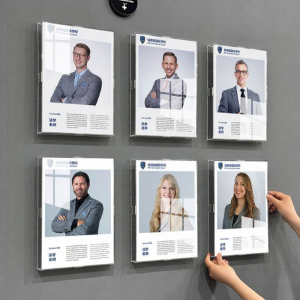 GUANGMANZHI | A4 Size Wall Mount Acrylic Floating Frame Easy Installation