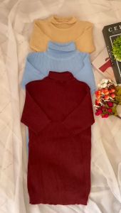 Pakaian Rajut untuk Musim Dingin: Turtleneck Lengan Pendek & Desain Stylish