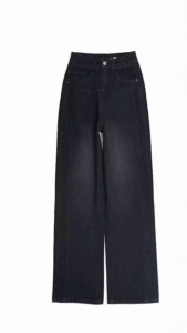 READY Jeans 8864-HIGH WAIST LOOSE JEANS Celana Panjang cutbray wanita