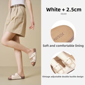 Josiny | Thick Sole Adjustable Strap Casual Slide Sandals