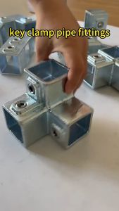 AMAZO ข้อต่อ เหล็กกล่อง 1.5x1.5 นิ้ว ข้อต่อเหล็กกัลวาไนซ์ ข้อต่อเหล็กกล่อง งานโครงสร้าง โรงเรือน