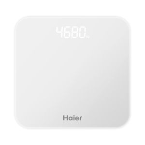 Haier Intelligent Rechargeable Mini Digital Scale Precision Health Weight Loss Body Fat Analyzer LCD Display Square Glass Panel