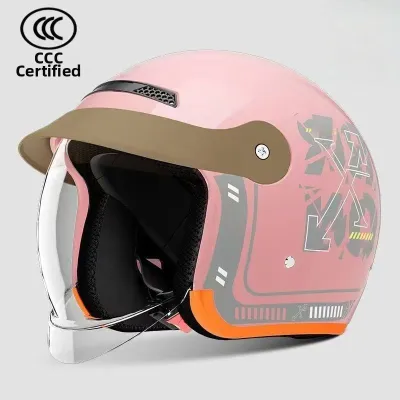 Four Seasons Winter Thermal Safety Helmet with Hidden Visor
