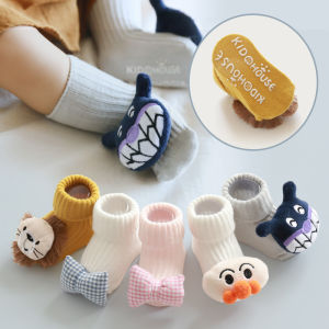 Pure Cotton Anti-Slip Long Socks for Infants And Toddlers Indoor Use Cartoon Design Baby Feet Protection Warm And Comfortable