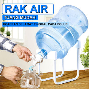 Rak Galon U Model U Kran Air Minum Rack Aqua Set Penyangga Minuman Kaki Galon Besi + Kran Galon Food Grade Dudukan Menja Mod