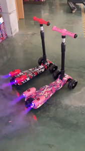 NE.KIDS Scooter Otoped Anak Premium Gambar Karakter Menarik Roda Menyala Perpuan Laki-Laki