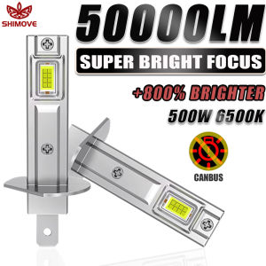 H1 LED Headlights Bulbs for Car CANBUS Fog Lights 500W 50000LM Mini Auto HeadLamp CSP Chips High Power 12V/24V +800% Bright