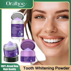 Purple Tooth Whitening Powder Remove Plaque Stains Dental Calculus Oral Hygiene Cleaning Fresh Bad Breath Teeth Care Products