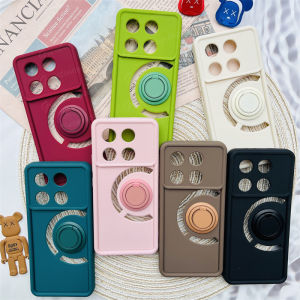 Infinix GT 20 Pro X6871 Soft TPU Macaron Color Protection Cover With Magnetic Stand Holder