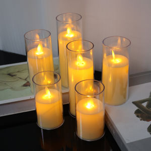 YESPERY LED Electric Flickering Tea Light Flameless Candles Battery Powered LED Candles Party Wedding Christmas Home Decor