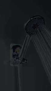HW012- Showerhead Holder Suction Cup Holder Adjustable Detachable Hanging Rack Plating Shower Head Holder Bathroom Wall Mount Bracket