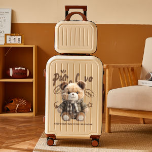 Cartoon Aluminum Frame Luggage Bag Womens Graffiti Password Boarding Suitcase Durable Student Travel Bag Handbag