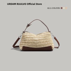 URCDN RDALVO | Womens Commuter Woven Straw Handbag