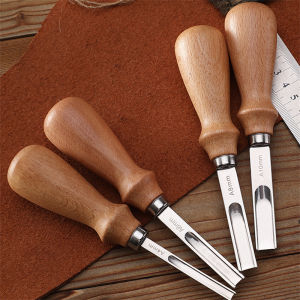 1/4PCS Leather Edge Skiving Beveler Tools Wide Leather Craft Edge Beveler Tool Kit Leather Edge Trimmer for DIY Leather Craft