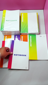[ยกโหล] Saengroong สมุดพกพา สมุดจดงาน notebook แถบFancy ปกเคลือบเงากันน้ำ / โหล