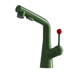 QIANMUYU | Dopamine Creamy Lovely Home Use Faucet Pull-out & Extendable Cold and Hot Water