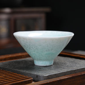 Japanese Style Ceramic Tea Set Gongfu Tea Cup Glazed Ceramics Kiln-fired Change Home Use Tea Bowl Handmade Dehua County