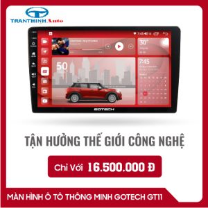 [ HÀNG CHÍNH HÃNG] Màn hình  GOTECH GT11 bộ nhớ khủng Ram6G-Rom128G. Màn hình dvd android GT11 xuất out video ra màn hình gối màn trần Màn android oto GT11 xem camera oto youtube vanced định vị GPS...Đồ chơi ô tô.TẶNG MẶT DƯỠNG THEO XE