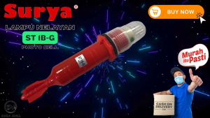 Surya Torpedo Lampu LED Emergency untuk Kapal / Pancing ST 1B-G Memakai Baterai D1 x 2 Sensor Cahaya FotoCell Mancing Fishing Light Green atau Red Ukuran Besar Hobi Darurat Electronic Flasher Lampu Tanda Bahaya Laz COD Bisa Bayar di Tempat Sasa Mall