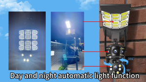 V380 Pro Solar Street Light CCTV Camera 6K 12MP 4G Wireless Outdoor Farm IP66 Waterproof Night Vision Security Protection 2 in 1