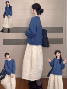 DUOMIAOTU | Winter Warm Korean Style Elegant Outfit Dress