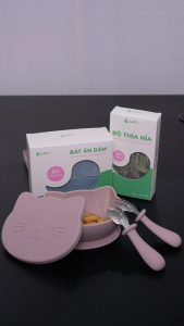 Combo Ăn Dặm Lumicare - Set 2 món - Hồng