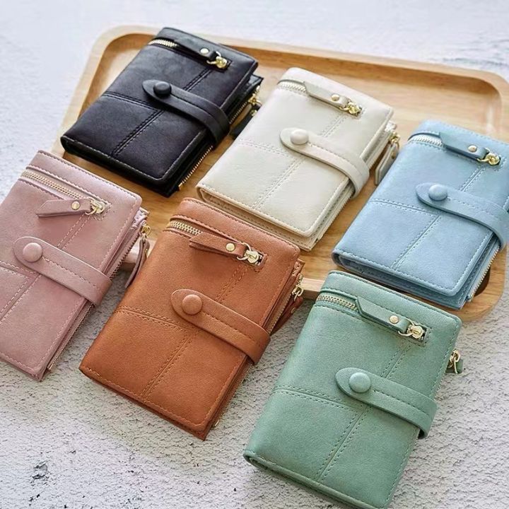 Women's Short Wallet 3 Fold Wallet for Women Long Style Lady Purses