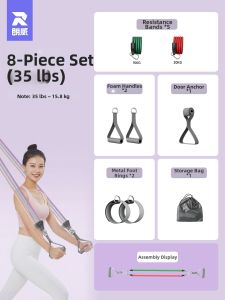Runwe | Shoulder Opening and High Pull Down Doorway Elastic Rope Home Fitness Equipment