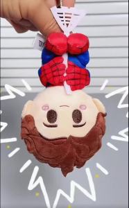 Bandai | New Spider-Man Blind Box Plush Stuffed Toy Green Goblin Green Giant Cartoon Figurine Trendy Collectible Doll Birthday Gifts