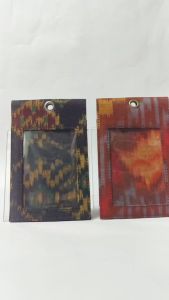UwaisGen Nametag/Landnyard 2 ply Tenun Endek Bali Souvenir Lanyard Kantor Etnik Bali Handmade