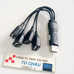Hub chia USB / Hub USB 2.0 1 ra 4 Port / Hiệu Dtech DT3020
