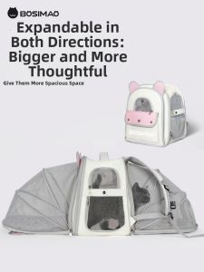 BOSIMAO | Portable Double-shoulder Pet Carrier Backpack Large Capacity