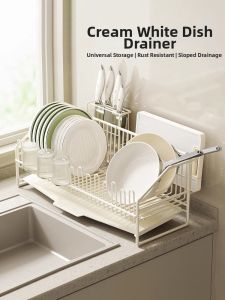 MODERN SWEETHOME | Dish Draining And Storage Kitchen Dish Rack