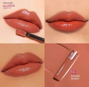 Lipstik WARDAH Glasting Liquid Lip Hi-Pigmented Glass CalorRinganTidak LengketTranferproof - Makeup