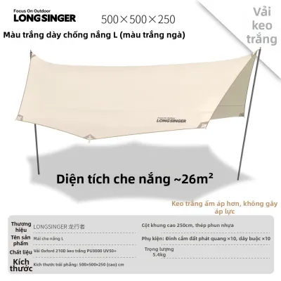 LongSinger | Lều Chống Nắng Mưa với Mái Che Hình Bướm