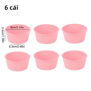 Khuôn Làm Bánh Silicon Tái Sử Dụng Được Dùng Cho Nồi Chiên Không Dầu Và Lò Nướng Phụ Kiện Làm Bánh Thân Thiện Với Môi Trường Dành Cho Bánh Pudding Và Bánh Ngọt