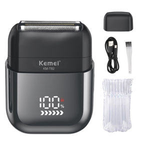 KEMEI km-t82 Usb Reciprocating Electric Shaver Washable Digital Display Professional Electric Portable Travel Bread Trimmer