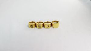 Personalised Initial Engrave A to Z Alphabet Stainless Steel Signet Blank Plain Ring Band High Polished Gold Color Tone U.S.Size