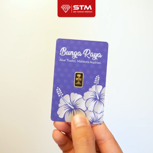 BUNGA RAYA Edition: Gold Bar Card 1g