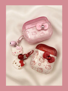 Cute Kitty Bow Line Pattern AirPods 4 Protective Case Wireless Bluetooth Apple pro Earphone Cover Soft TPU Second Generation