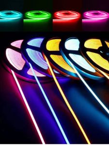 Ultra-Narrow 3mm Cob LED Strip Light 5mm 12V High Brightness 24V Linear Cabinet Aluminum Channel Lighting Strip