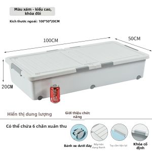 TIANSHU | Hộp Lưu Trữ Gầm Giường Có Bánh Xe
