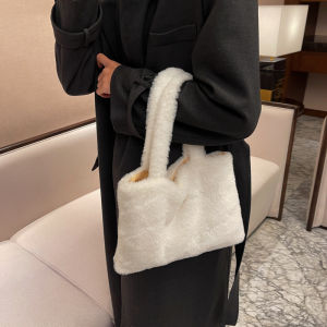 Túi Tote Nữ Túi Xách Sang Trọng Dung Tích Lớn Túi Mua Sắm 2021 Mới Thời Trang Túi Cầm Tay Mini Thời Trang/ Phong Cách Ví Lông Tơ Dành Cho Nữ