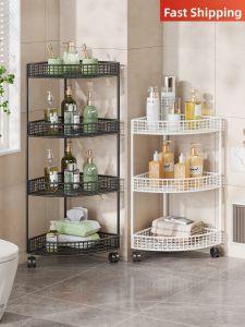 Multi-layer Portable Bathroom Corner Storage Rack