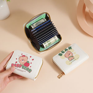 กระเป๋าใส่บัตรใบขับขี่แบบบางพิเศษสำหรับใส่เหรียญอเนกประสงค์สำหรับใส่เอกสารอเนกประสงค์สำหรับใส่บัตรอเนกประสงค์สุดน่ารัก