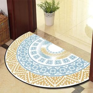 VIKAMA Persian-Style Half-Round Entrance Rug Soft And Comfortable For Decorating The Entrance Hall Of The Living Room.