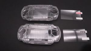 1set For PSP1000 2000 3000 Transparent Cover Case Snap-in Crystal Protector Case Protective Shell With Screen Protector Film