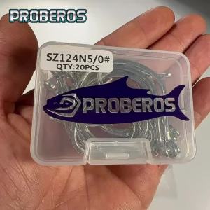 Proberos 20 Chiếc Móc Câu Bạch Tuộc Có Độ Bền Cao Chống Ăn Mòn Thiết Bị Câu Cá Với Móc Thép Carbon Cao