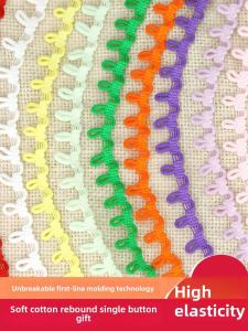 Back Collar Buckle Loop Nose Button Elastic Band Elastic String Accessories Buttonhole Clothes Ring Collar String Clip Fur Collar Accessories