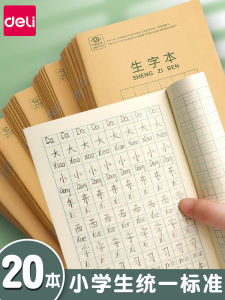 Deli Pinyin Matts Books Exercise Book Kindergarten Primary School Students First Grade National Standard Unified Tian Zige Book Chinese Pinyin Exercise Book Practice Calligraphy Writing Kids Tian Geben Second Grade